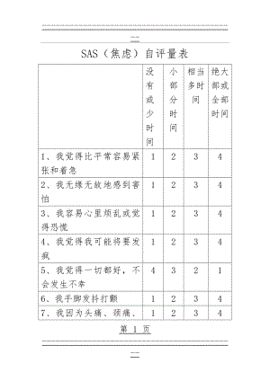 SAS(焦虑)自评量表(3页).doc