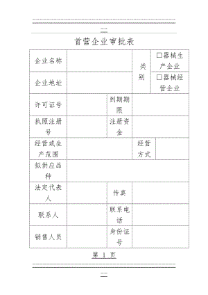 III类医疗器械经营企业质量管理全套表格1223(68页).doc