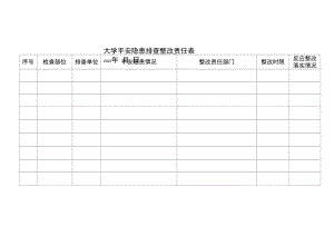 大学安全隐患排查整改责任表.docx