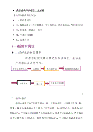 水处理工艺流程包括新鲜水脱盐水循环水中水回用及污水处理资料.doc