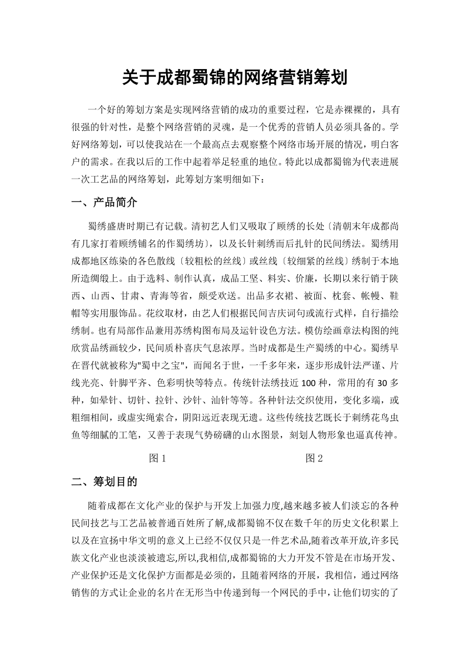 电子商务网络营销方案论文答辩.doc_第1页