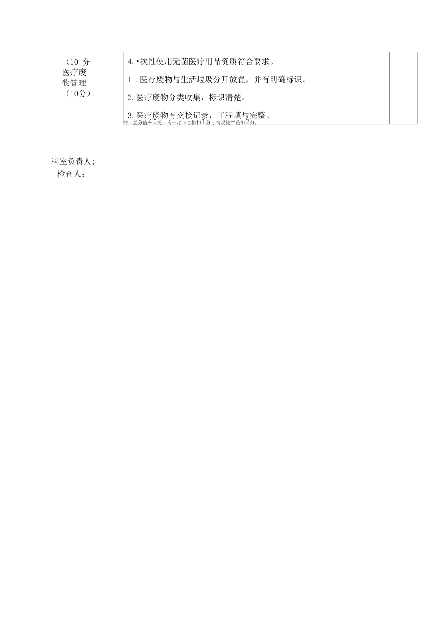 供应室医院感染管理考核标准.docx_第2页