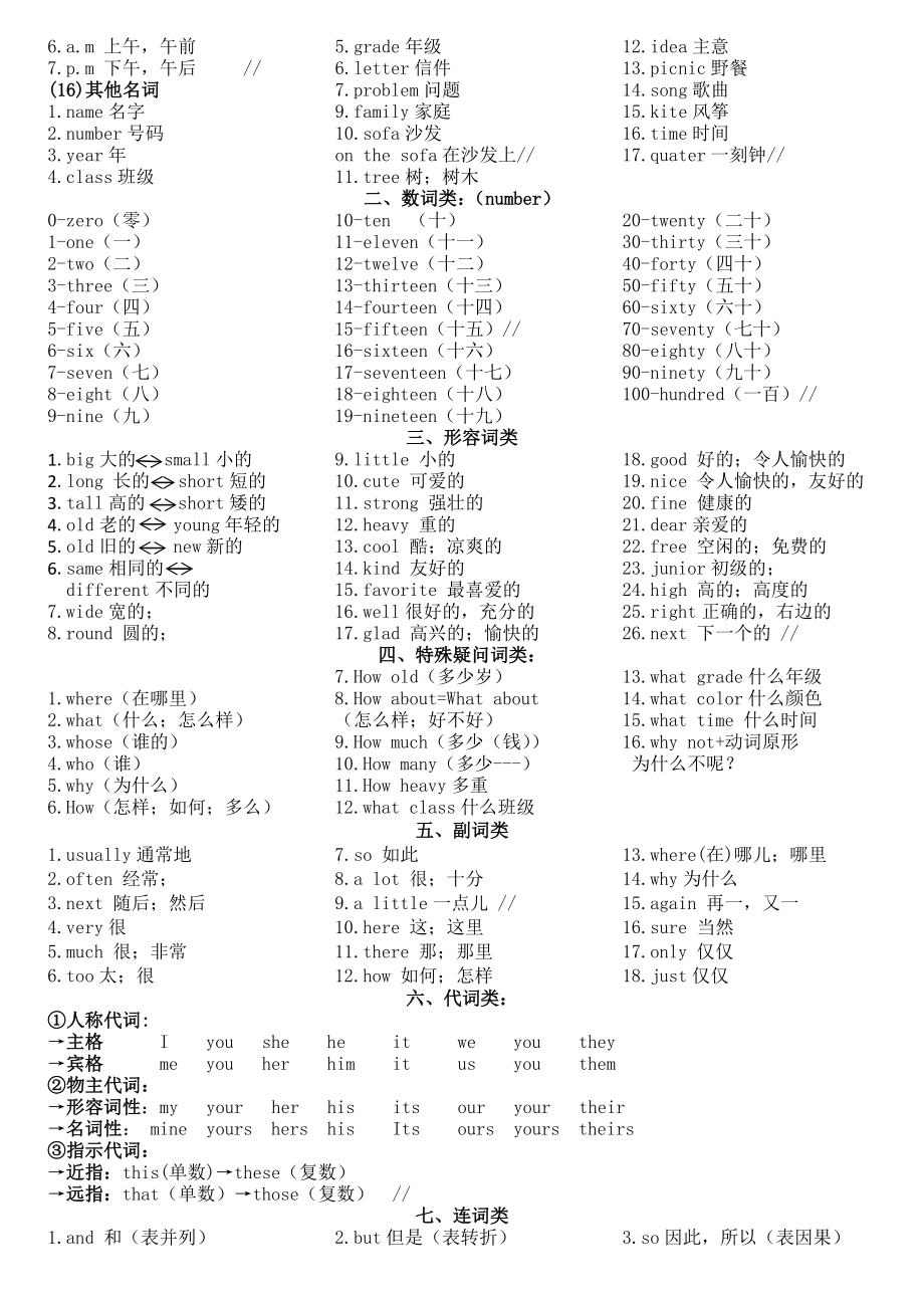 新仁爱英语七年级上单词归类.doc_第2页