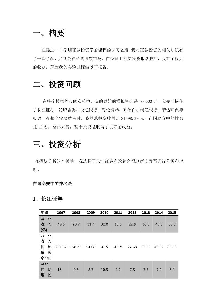 证券投资学实验报告.docx_第2页