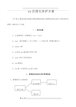 XX绿化养护方案(22页).doc