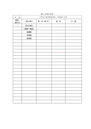 气体管道试压技术方案.doc