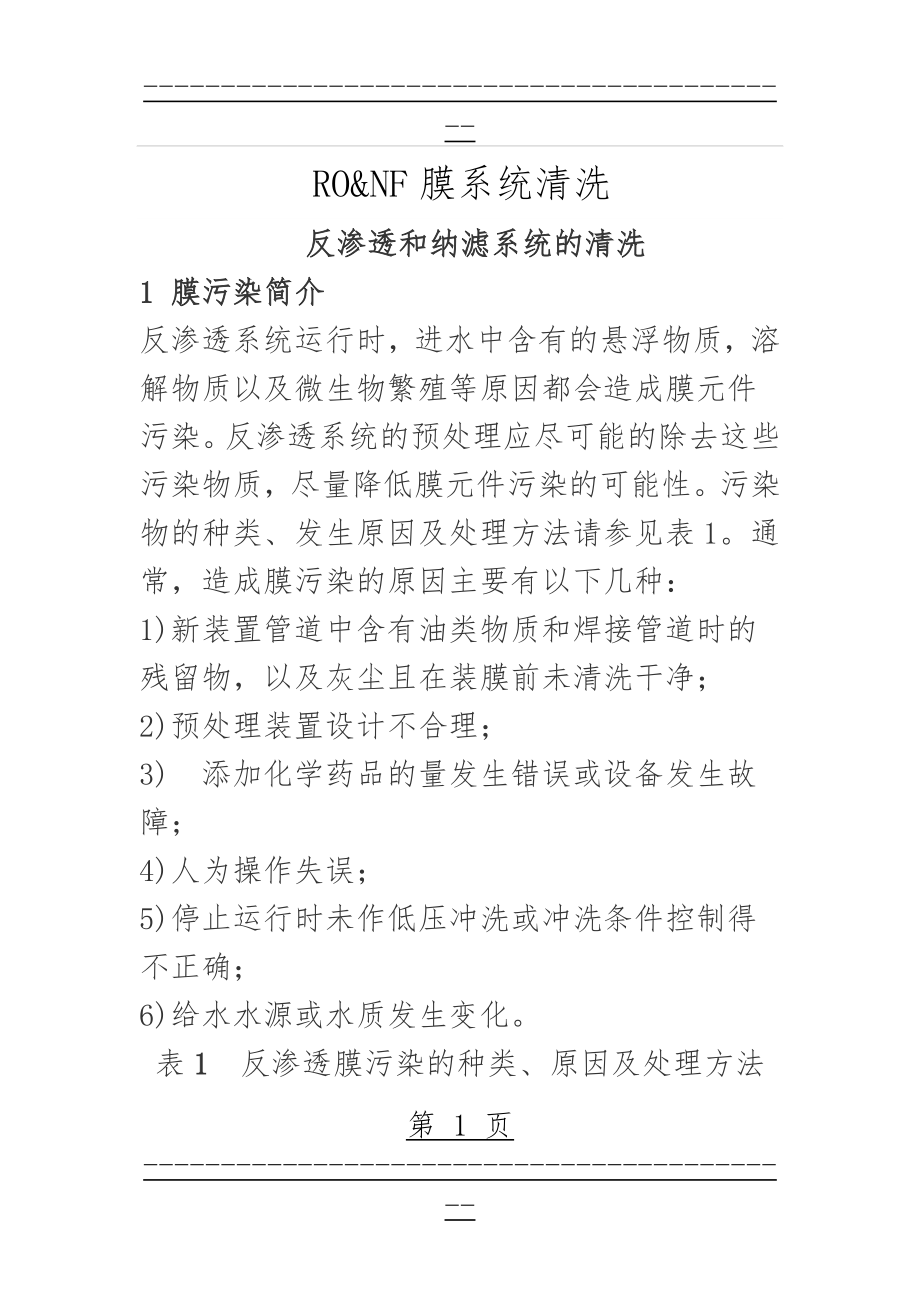 RO清洗注意事项(30页).doc_第1页