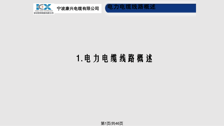 电力电缆知识及安装技术交流.pptx_第1页