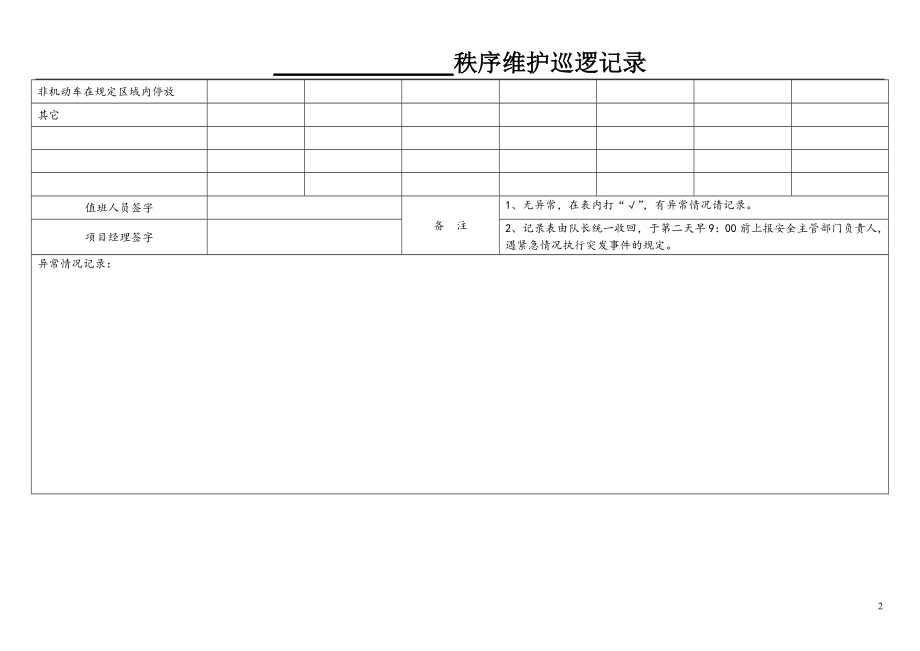 秩序维护员巡查记录表.doc_第2页