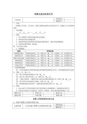 绩效考核制度销售总监目标责任书.doc