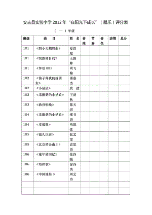 艺术节评分表营销活动策划计划解决方案实用文档.doc