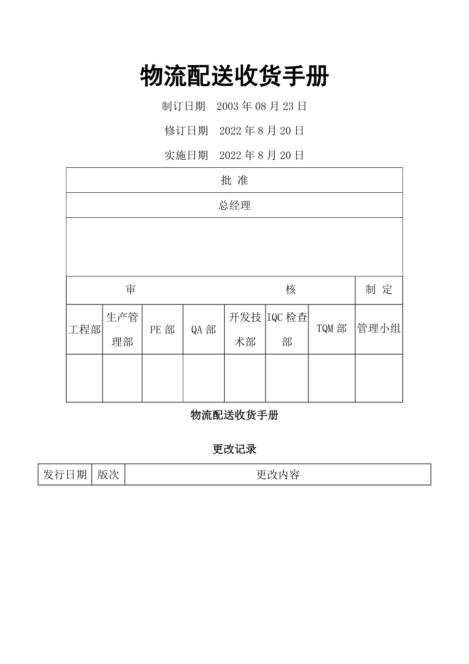 物流配送管理手册.doc_第1页