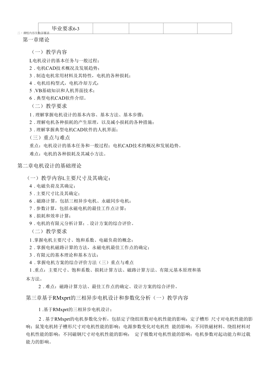 《现代电机CAD技术》课程教学大纲（本科）.docx_第2页