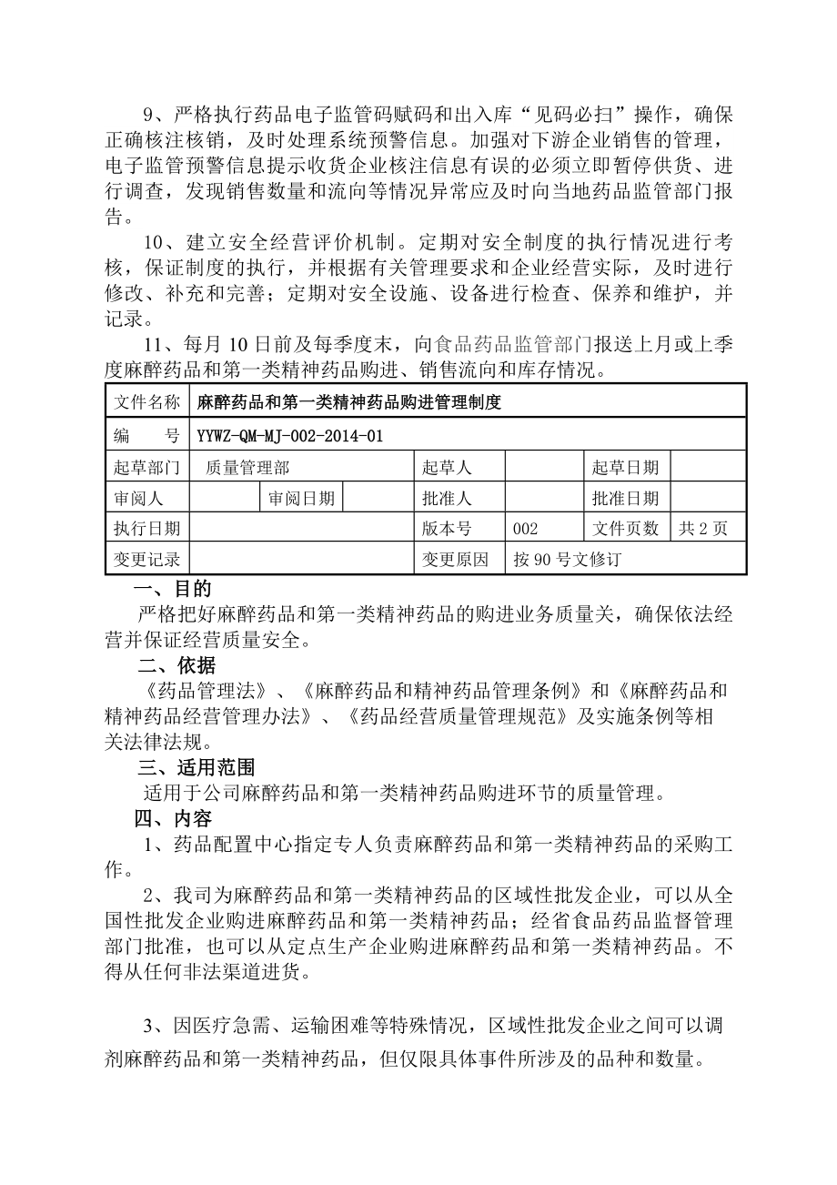 麻醉药品第一类精神药品质量管理制度.docx_第2页