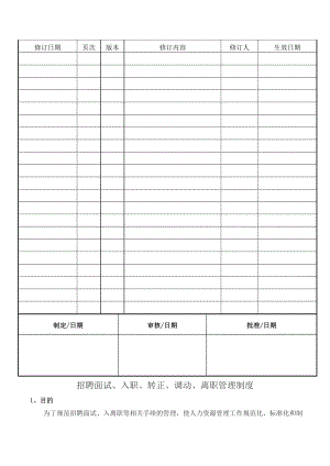 招聘、入职、离职、调动管理制度.doc