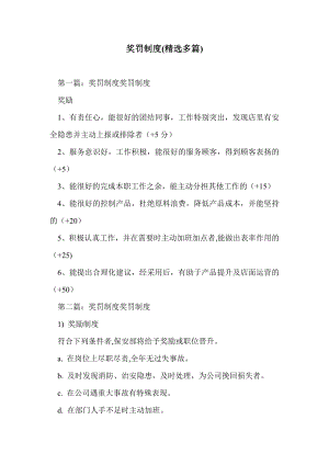 奖罚制度().doc