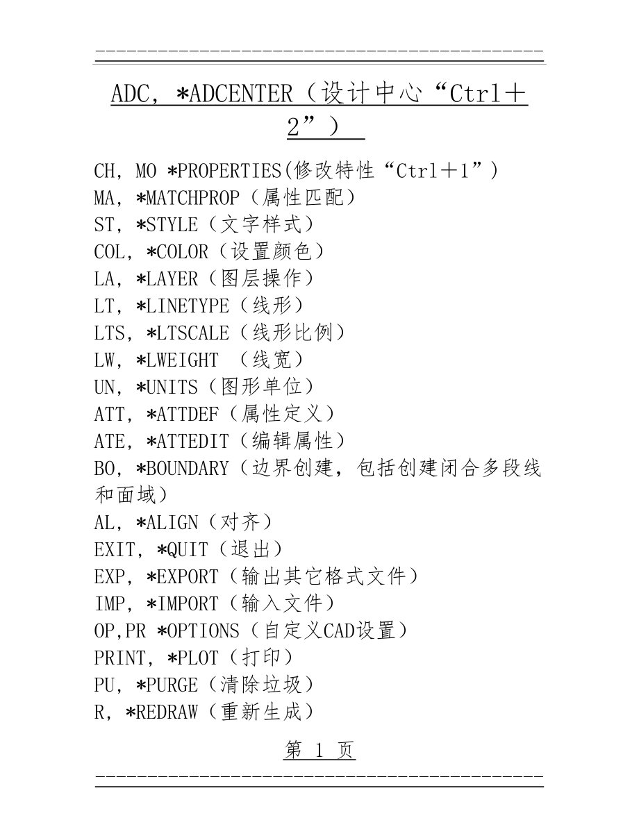 cad快捷键(6页).doc_第1页