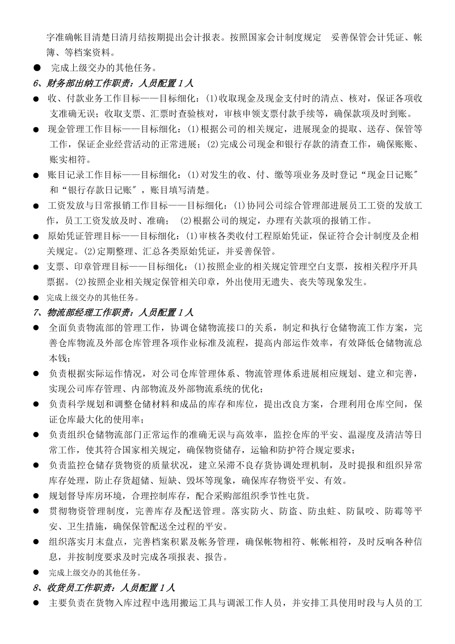 蔬菜配送中心组织架构图、岗位职责、薪酬体系.docx_第2页