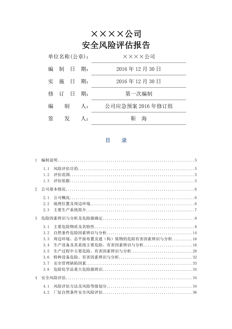 某公司-风险评估报告.doc_第1页