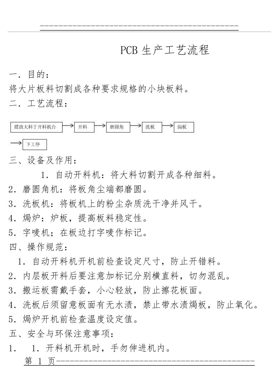 PCB生产工艺流程(34页).doc_第1页