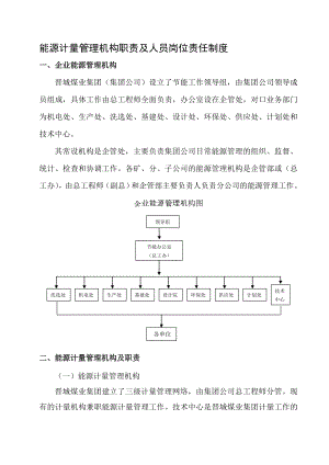 能源计量管理机构职责及人员岗位责任制度.doc