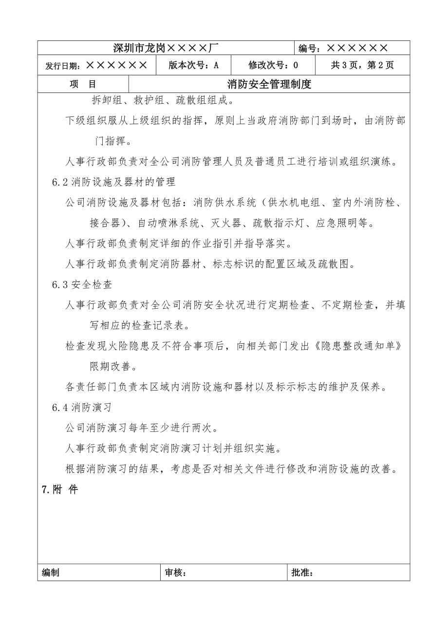 消防安全管理规章制度表格.doc_第2页