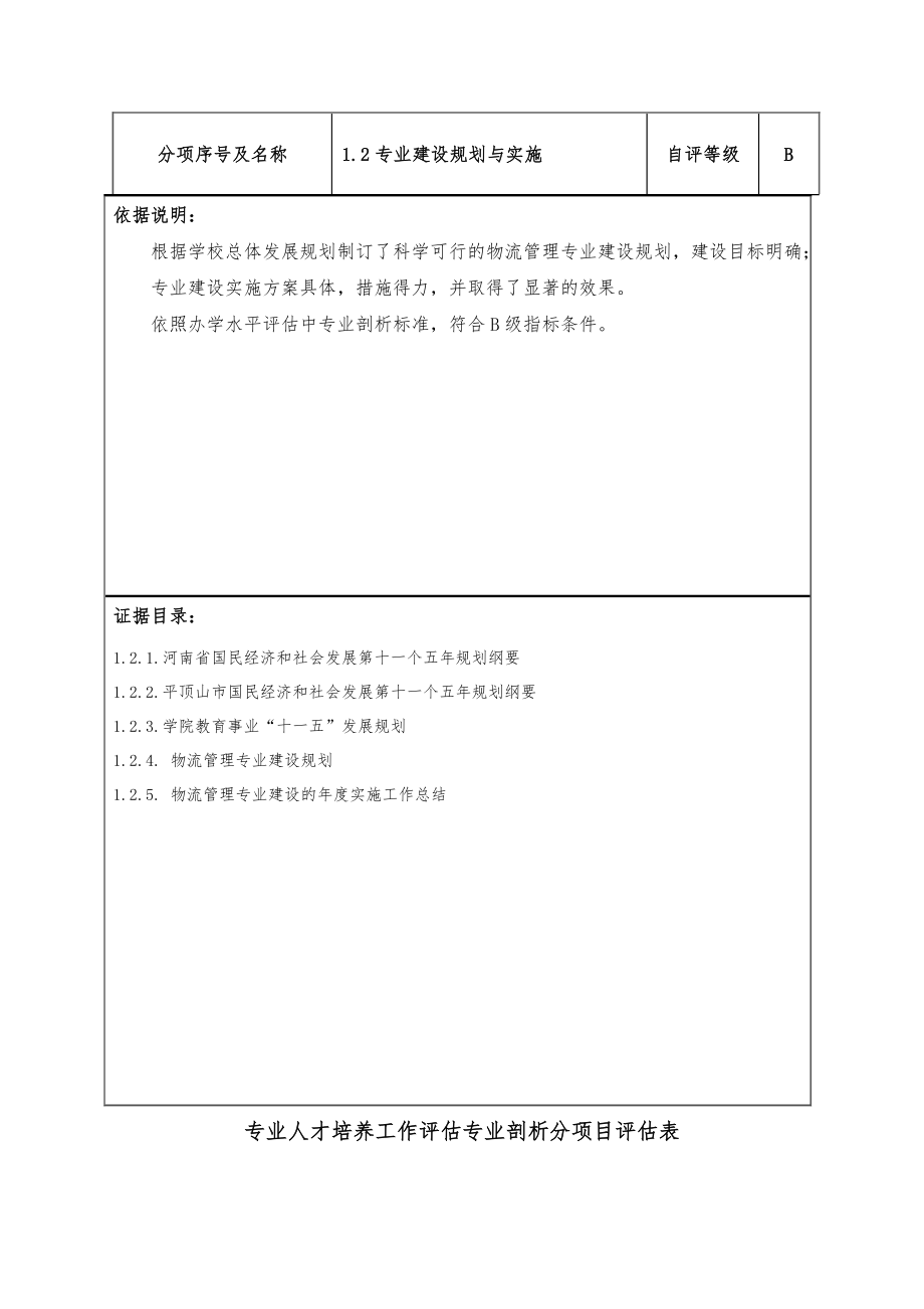 物流管理专业自评报告.doc_第2页