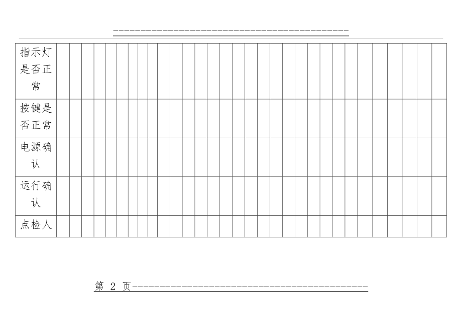 QMST-QR-015 设备日常保养点检表(3页).doc_第2页