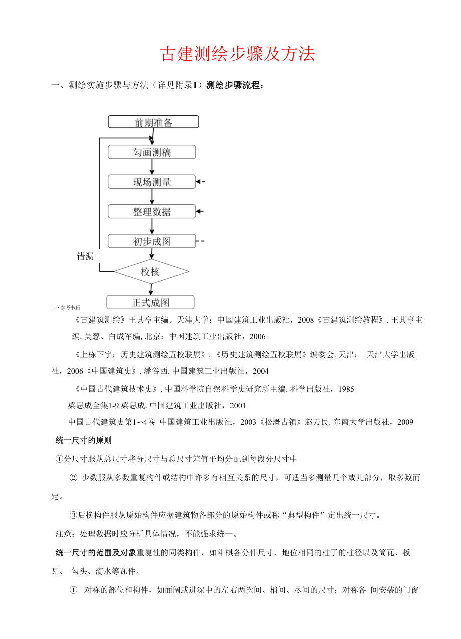 古建筑测绘步骤及方法.docx_第1页