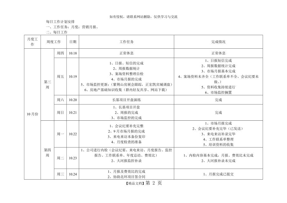 每日工作计划安排.doc_第2页