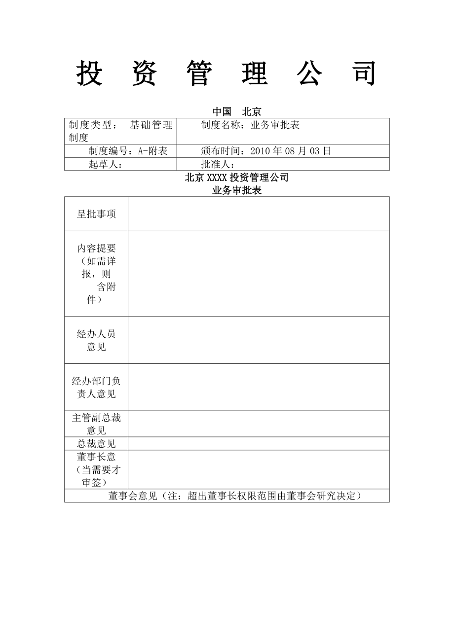 股权投资公司管理制度汇编.docx_第1页