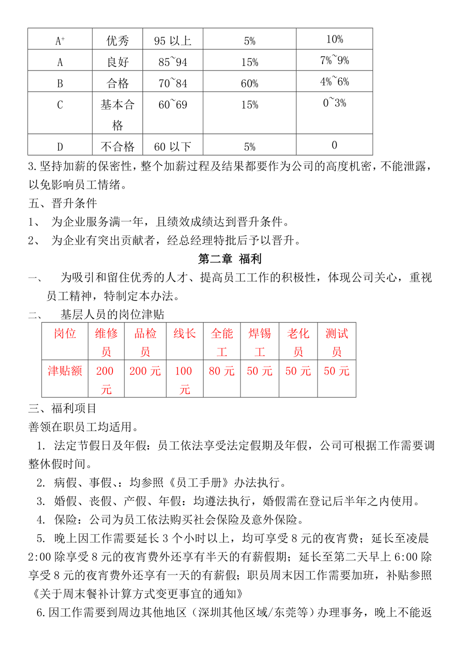 薪资福利及绩效考核制度删减版.doc_第2页