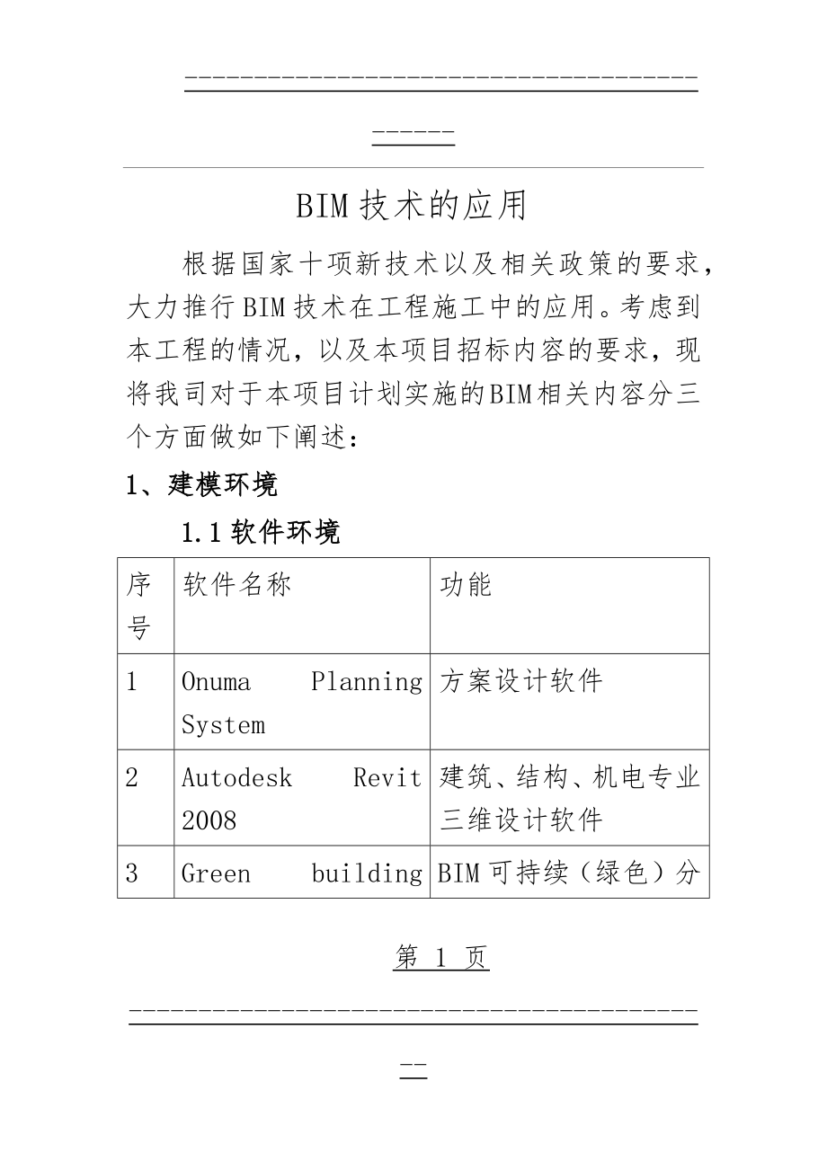 BIM施工方案(28页).doc_第1页