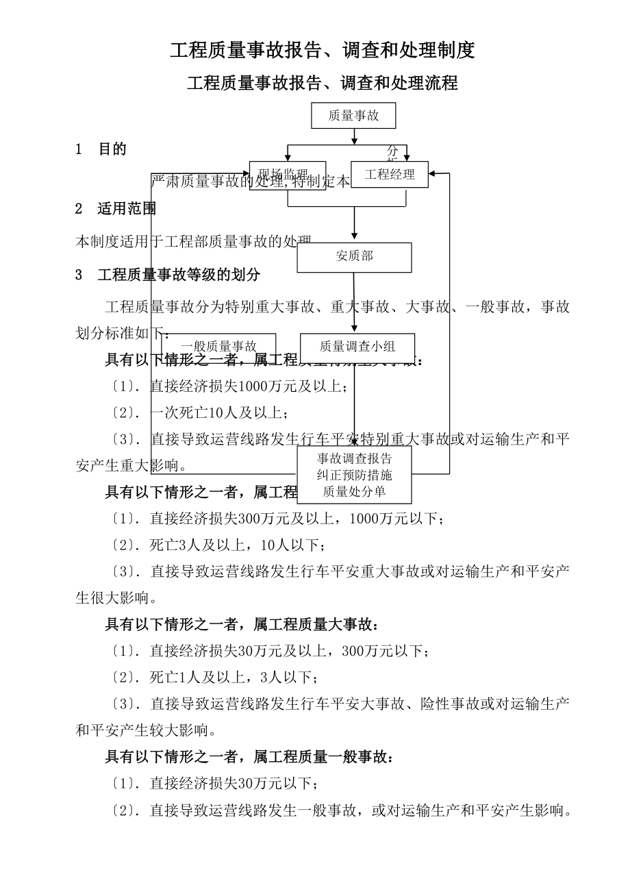 工程质量事故报告调查和处理制度.doc_第1页