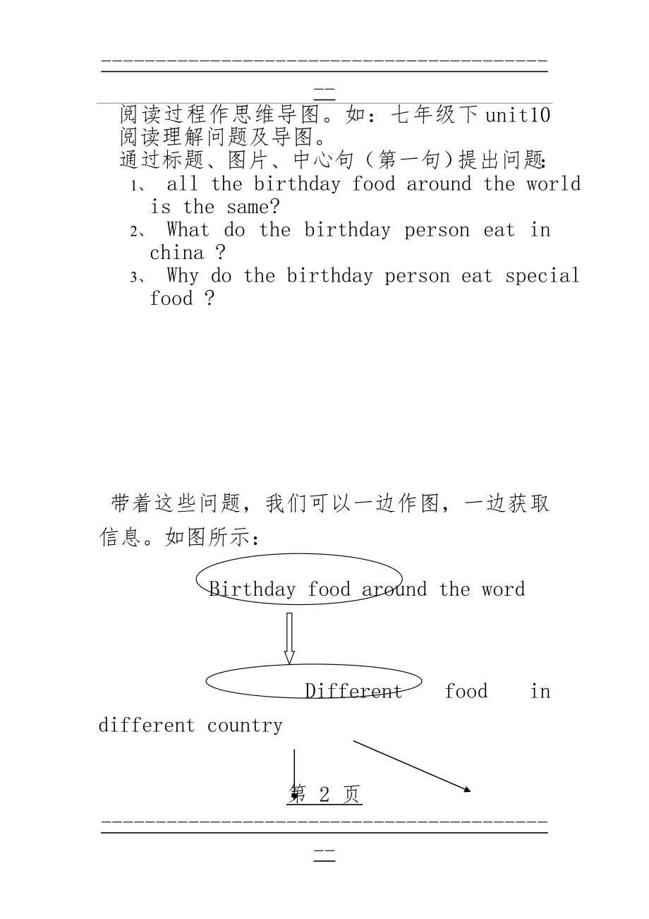 Unit10Birthday food around the world(5页).doc_第2页