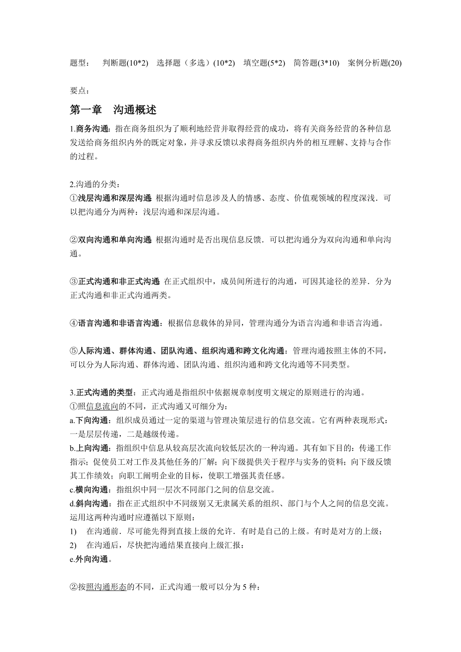 国际商务沟通整理.doc_第1页