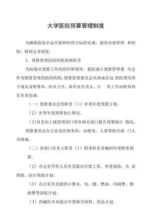 大学医院预算管理制度.docx