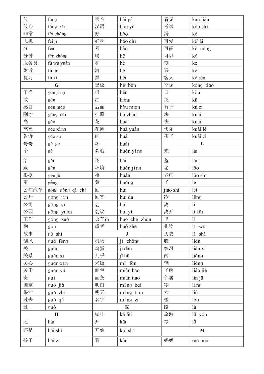 新hsk三级词汇.doc_第2页