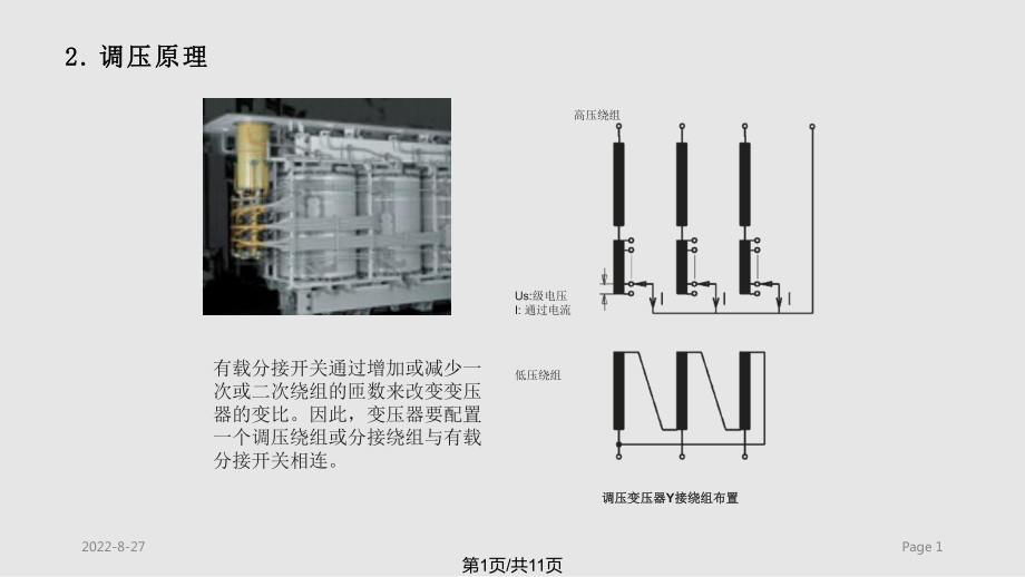 电力变压器有载分接开关原理与应用.pptx_第1页