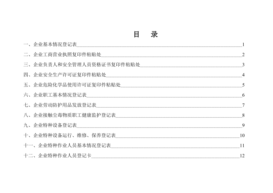 生产经营企业安全生产管理台账.doc_第2页