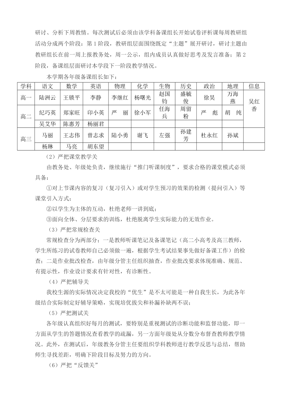 金坛区金沙高级中学教师教学指导中心工作计划.doc_第2页