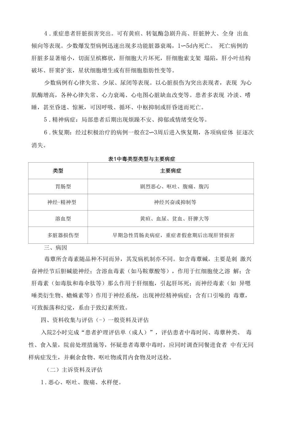 毒蕈中毒护理标准.docx_第2页