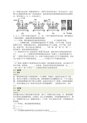 质量守恒定律的实验探究.doc