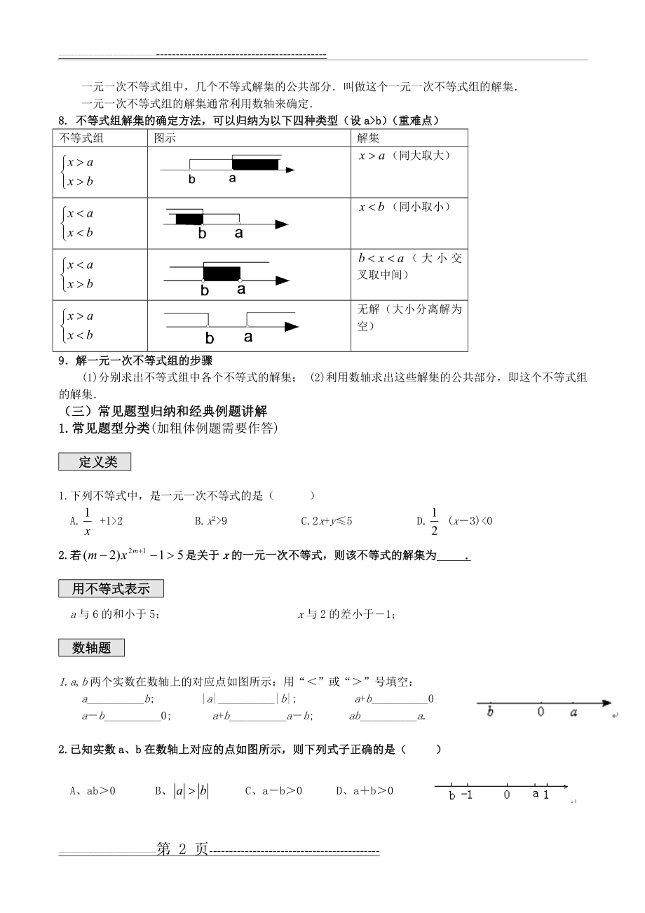 一元一次不等式与一元一次不等式组典型例题(7页).doc_第2页