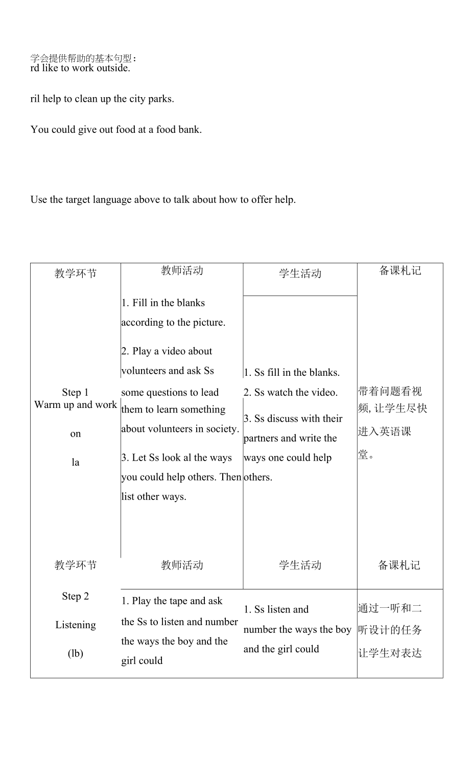 新人教版八年级下册英语 Unit 2 第1课时 教案（教学设计）.docx_第2页