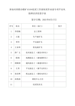 专项安全风险辨识签字表.docx