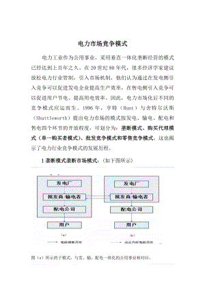 电力市场竞争模式.docx