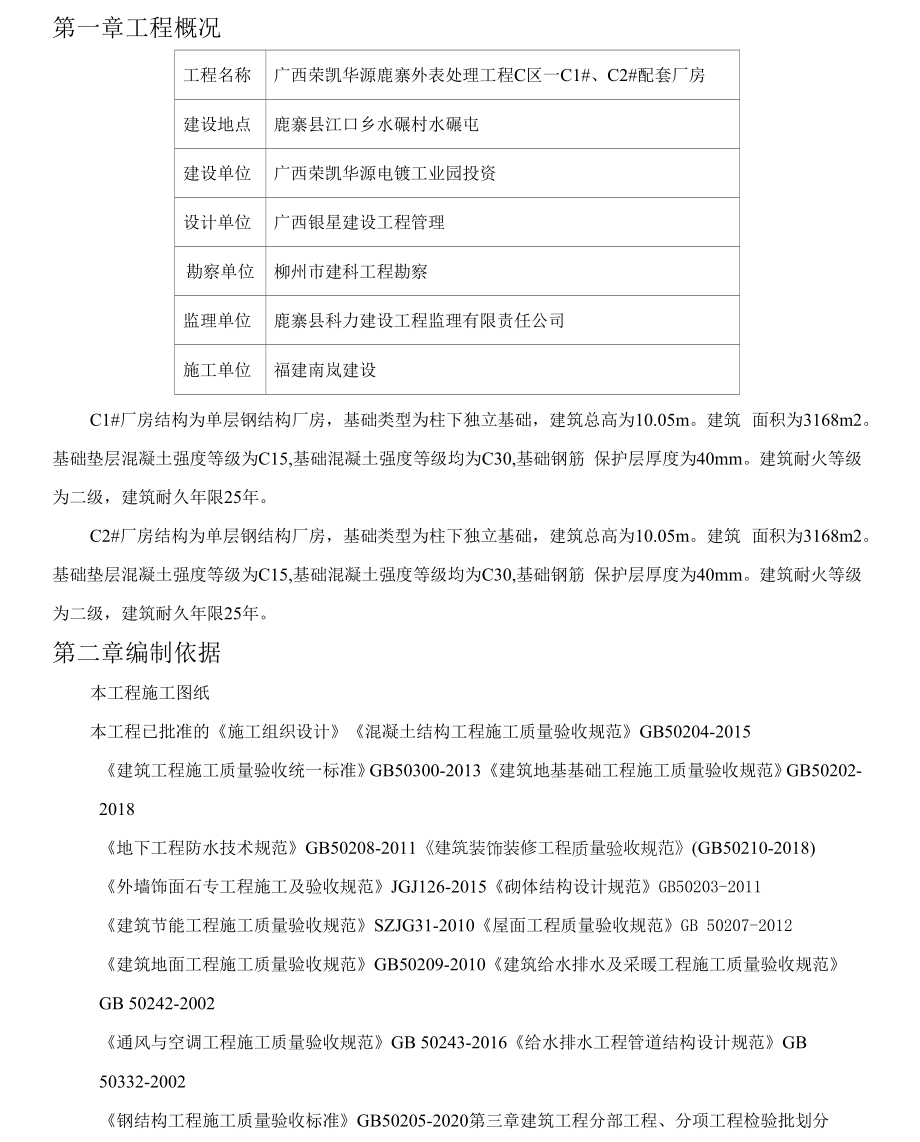 荣凯华源项目检验批划分方案.docx_第2页