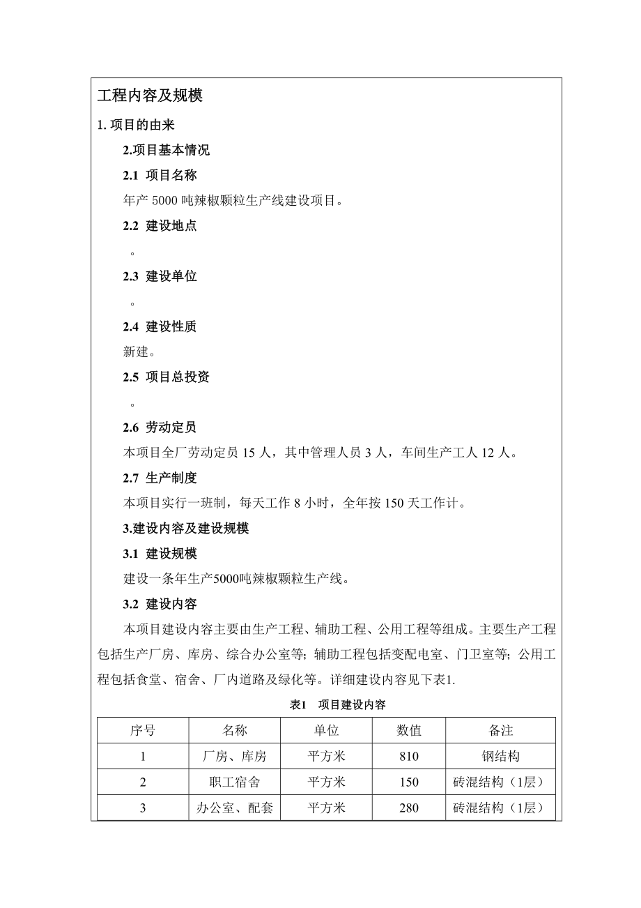 辣椒颗粒生产线建设项目环评报告书.doc_第2页