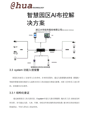 大华智慧园区AI布控解决方案V.docx